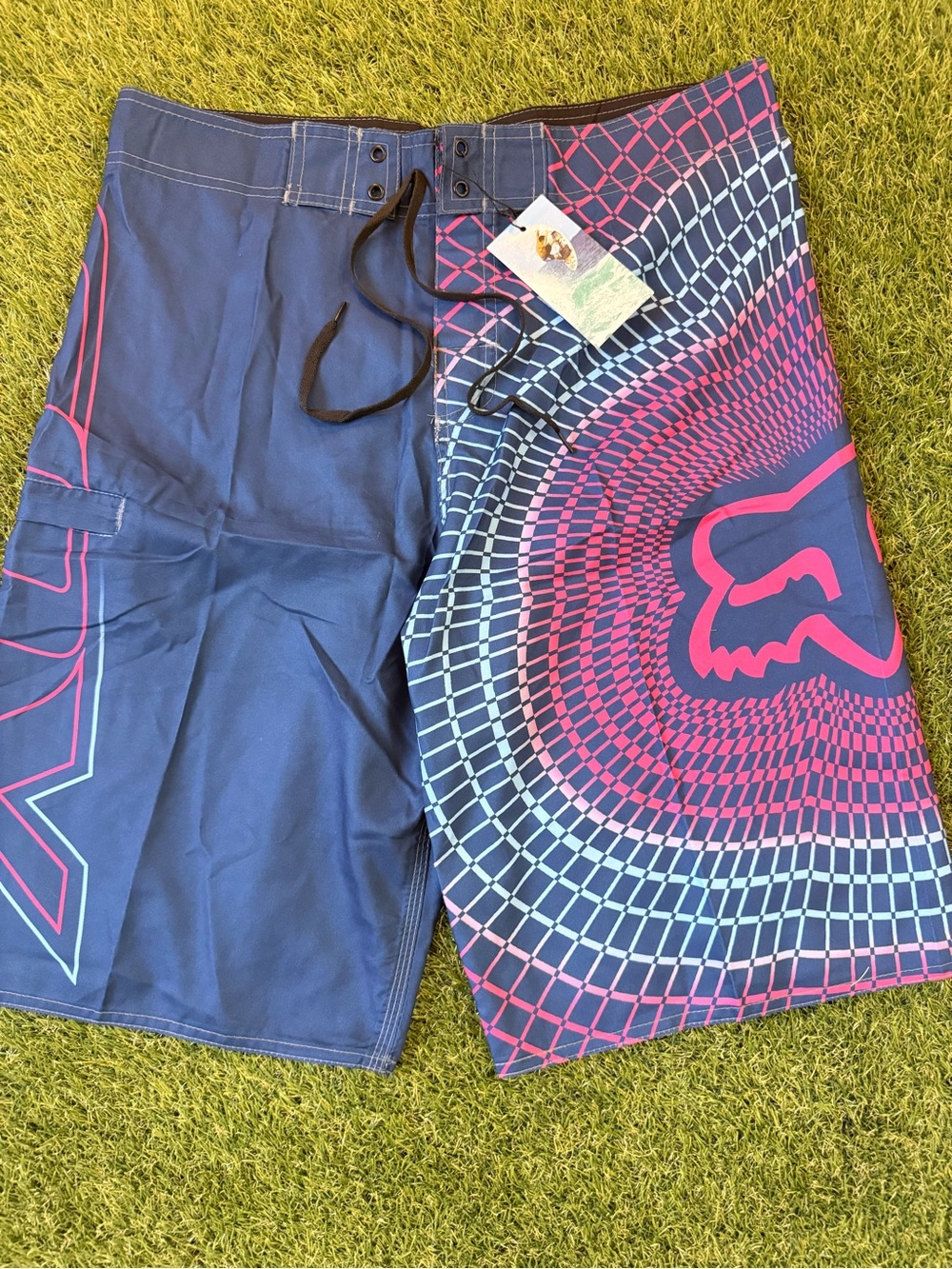 Fox Men’s Navy & Hot Pink Hybrid Boardshorts